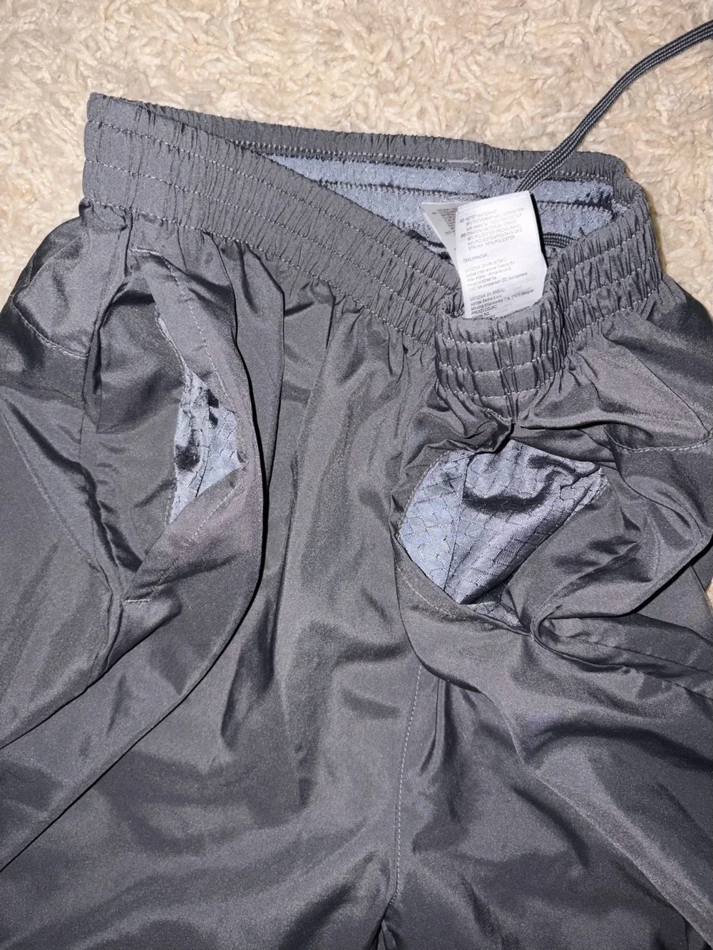 adidas Men’s Dark Gray Athletic Shorts with Logo